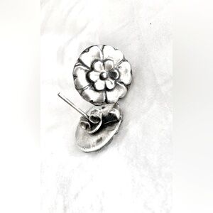 Sterling Silver Vintage Earrings, Stamped 925